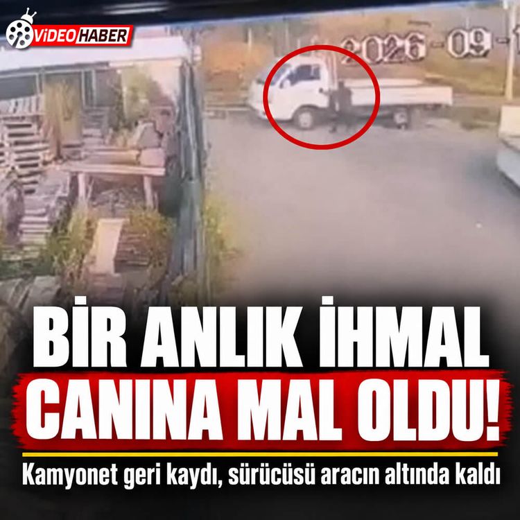 Eskişehir’de el frenini çekmedi, kamyonetin altında kaldı