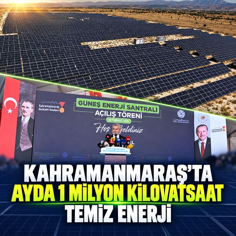 Kahramanmaraş’ta ayda 1 milyon kilovatsaat temiz enerji