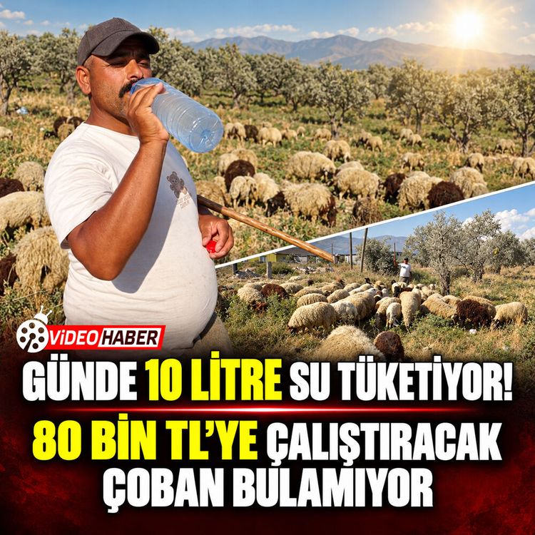 Günde 10 litre su tüketiyor! 80 Bin TL'ye çalıştıracak çoban bulamıyor
