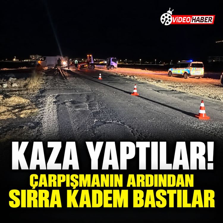 Kaza yaptılar çarpışmanın ardından sırra kadem bastılar!