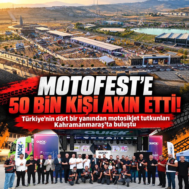 Kahramanmaraş Motofest’i 50 bin kişi ziyaret etti