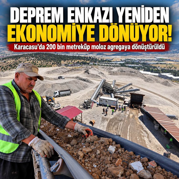 Kahramanmaraş’ta deprem enkazı ekonomiye kazandırılıyor
