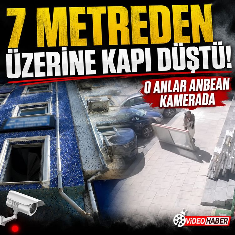 Karaman’da kadının üzerine 7 metreden PVC kapı düştü