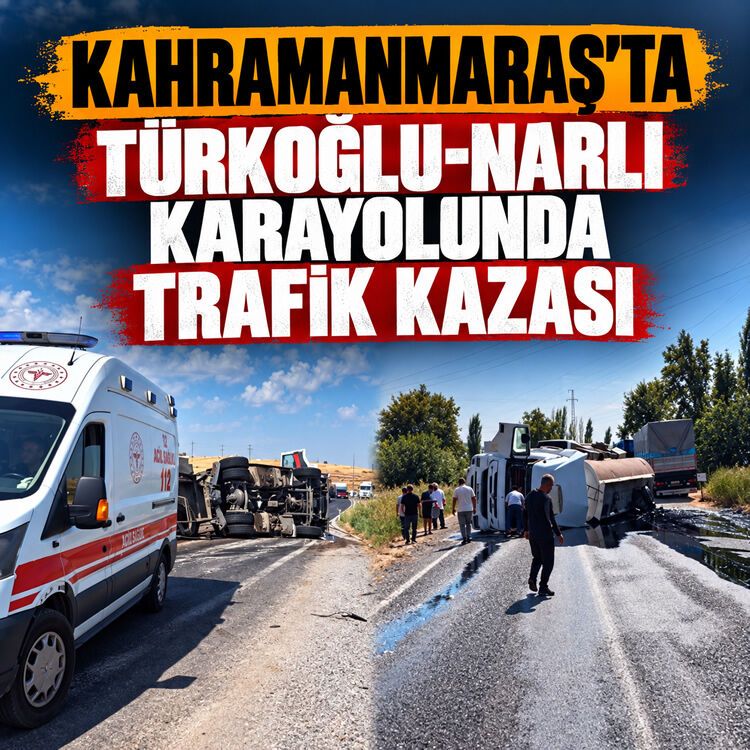 Kahramanmaraş’ta Türkoğlu-Narlı karayolu üzerinde trafik kazası!