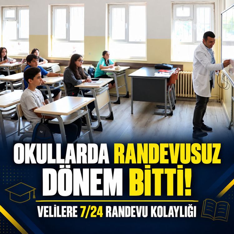 Okullarda randevusuz dönem bitti: MEB’den velilere 7/24 randevu kolaylığı!