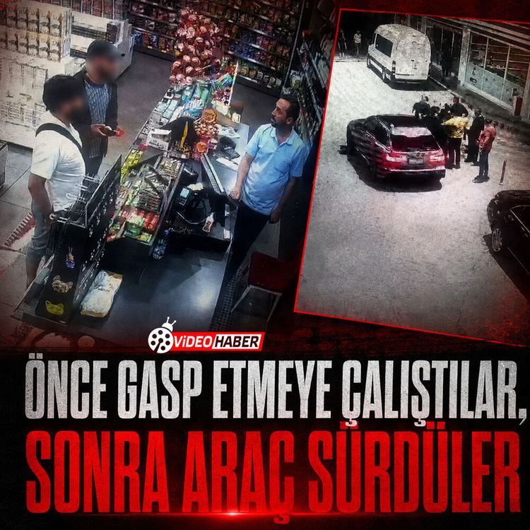 Önce gasp etmeye çalıştılar, sonra araç sürdüler