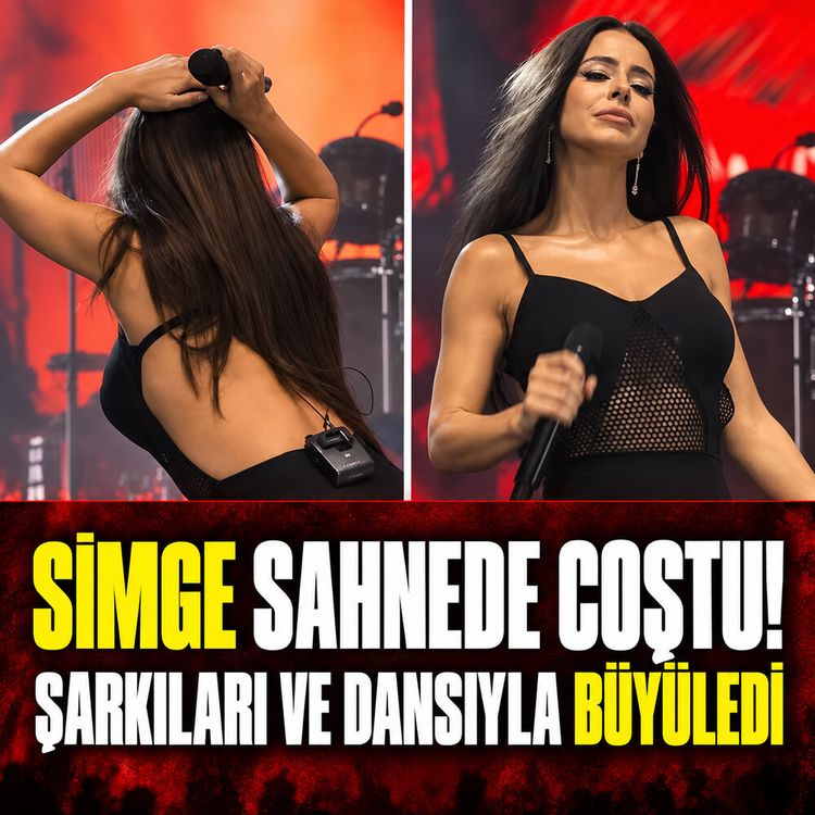 Popun sevilen ismi Simge Sağın sahnede coştu: Hem şarkılarıyla hem dansıyla büyüledi