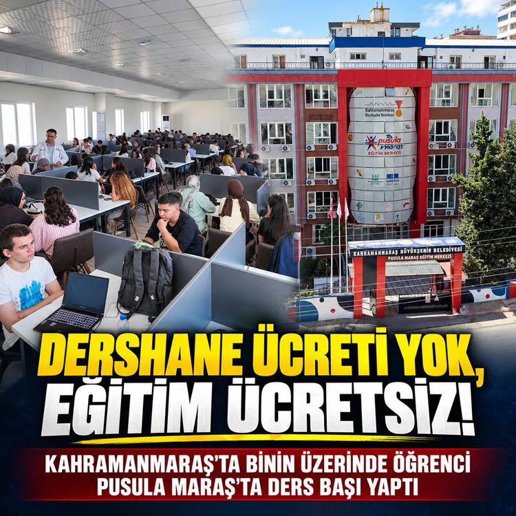 Pusula Maraş Eğitim Merkezi’nde ilk ders zili çaldı
