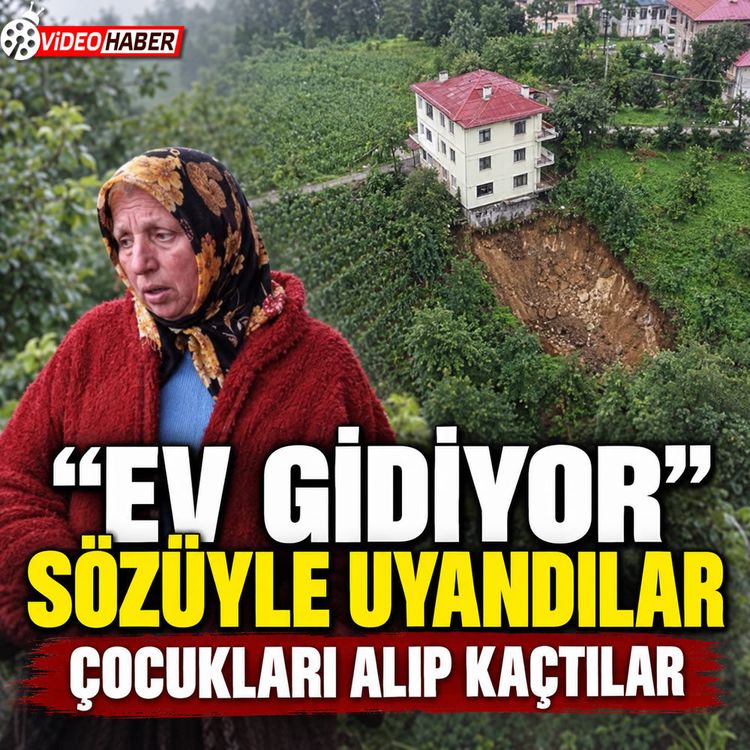 Rize’de Korkutan Heyelan: Toprak Evin Altından Kaydı