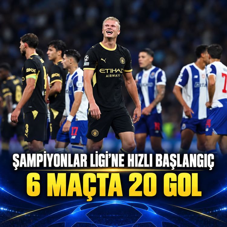Şampiyonlar Ligi’ne hızlı başlangıç: 6 maçta 20 gol