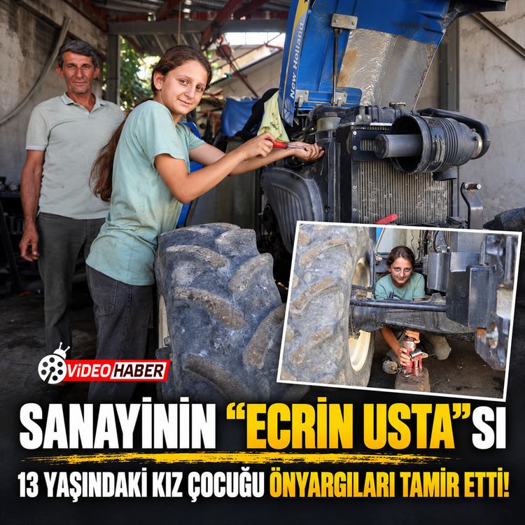 Sanayinin "Ecrin Usta"sı: 13 yaşındaki kız çocuğu önyargıları tamir etti!