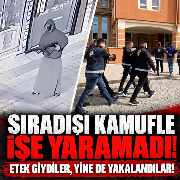 Sıradışı kamufle işe yaramadı: Etek giydiler, yine de yakalandılar!