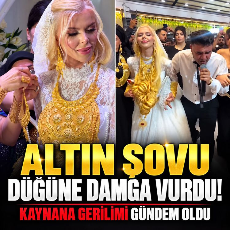 Sosyal medya fenomeninin düğününde altın şov ve kaynana gerilimi