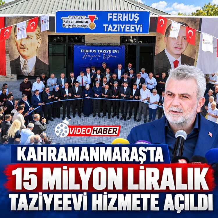Kahramanmaraş'ta 15 milyon liralık taziyeevi hizmete açıldı