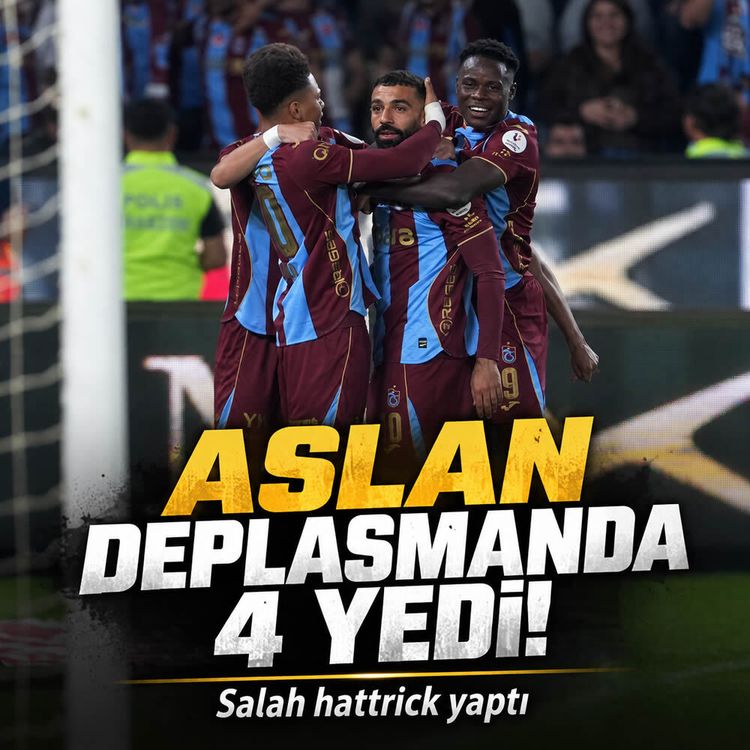 Trabzonspor Galatasaray’ı 4-0’la dağıttı