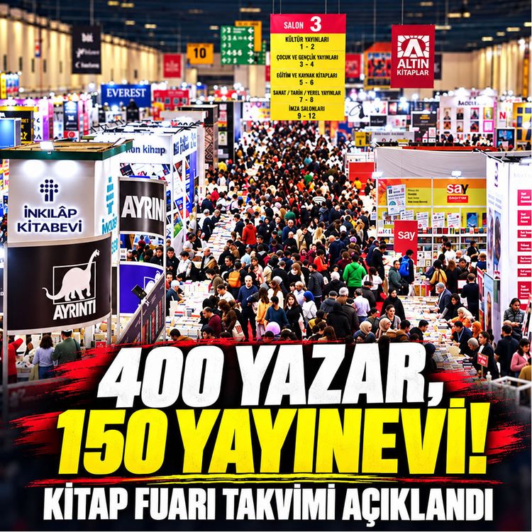 400 yazar, 150 yayınevi! Kitap fuarı takvimi açıklandı