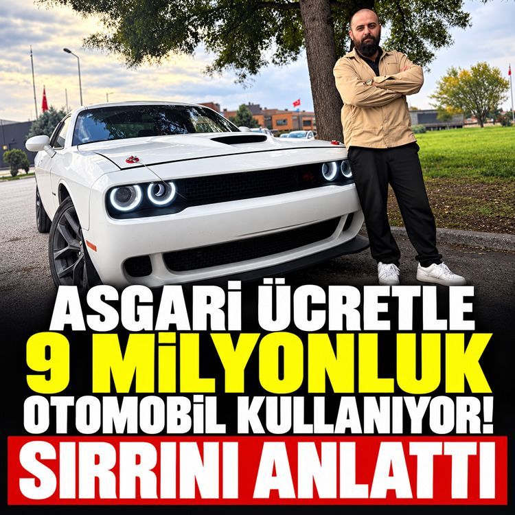 Asgari ücretle çalışan işçi, yemek masrafından kısıp 9 milyon liralık lüks otomobile biniyor