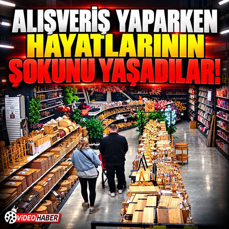 Alışveriş yaparken hayatlarının şokunu yaşadılar!