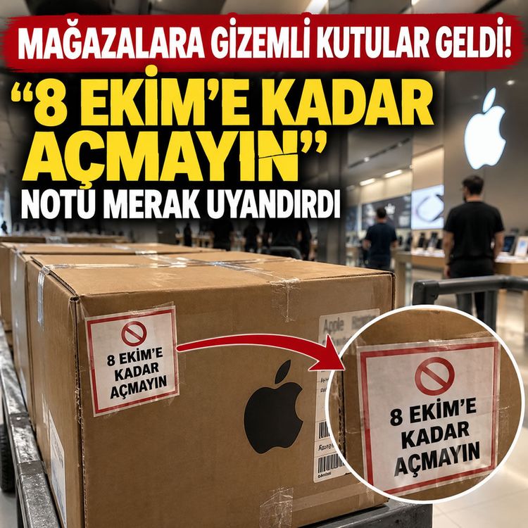 Apple mağazalarına gizemli kutular: “8 Ekim’e kadar açmayın”