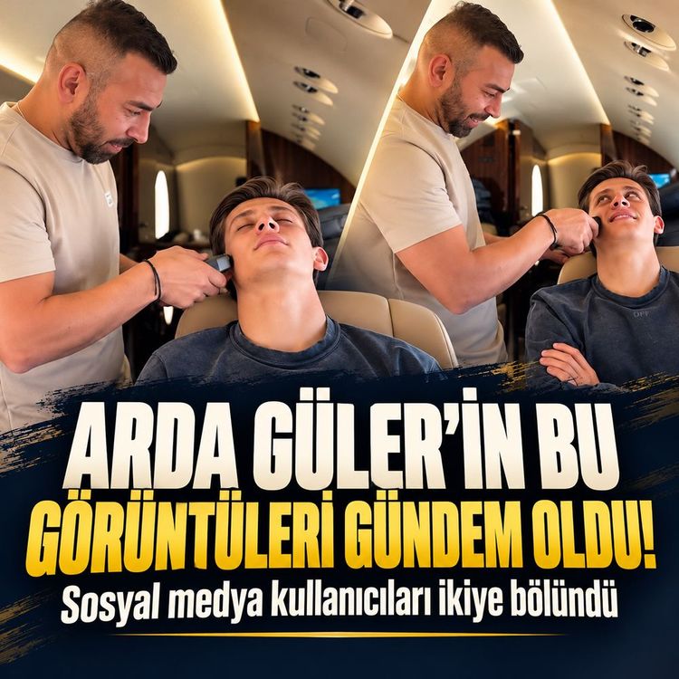 Arda Güler’in uçakta tıraş olduğu görüntüler gündem oldu