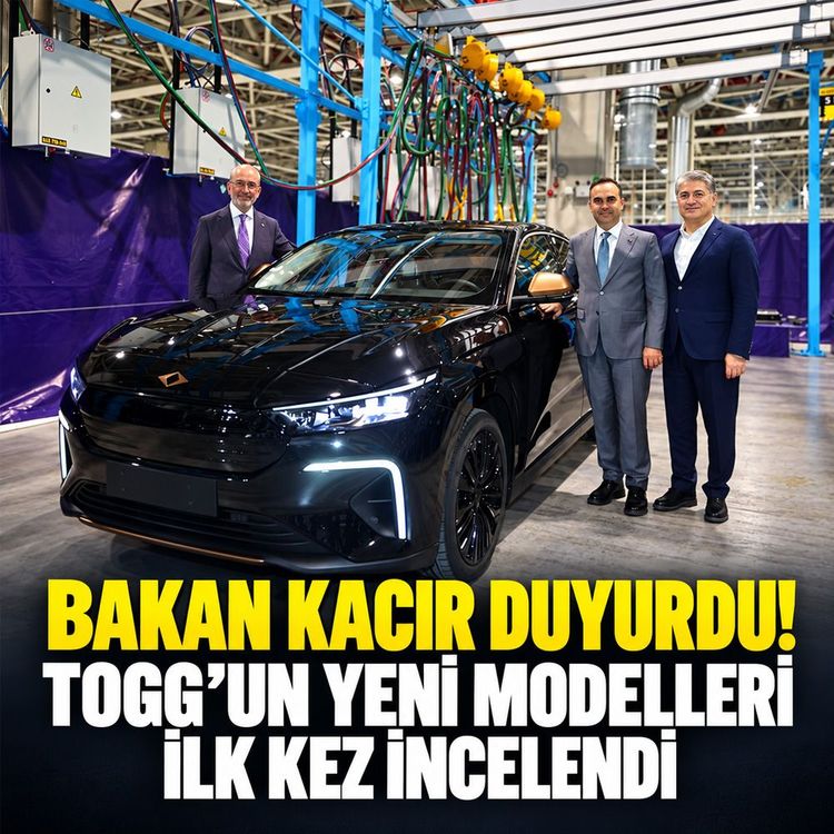 Bakan Kacır duyurdu: Togg'un yeni modelleri ilk kez incelendi