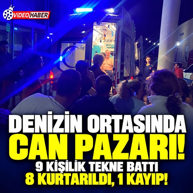 Balıkesir’de denizde can pazarı: 8 kişi kurtarıldı, 1 kişi kayıp