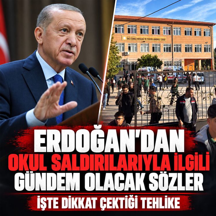 Cumhurbaşkanı Erdoğan okul saldırılarının perde arkasını işaret etti: "Geleceğimize yön vermek istiyorlar"