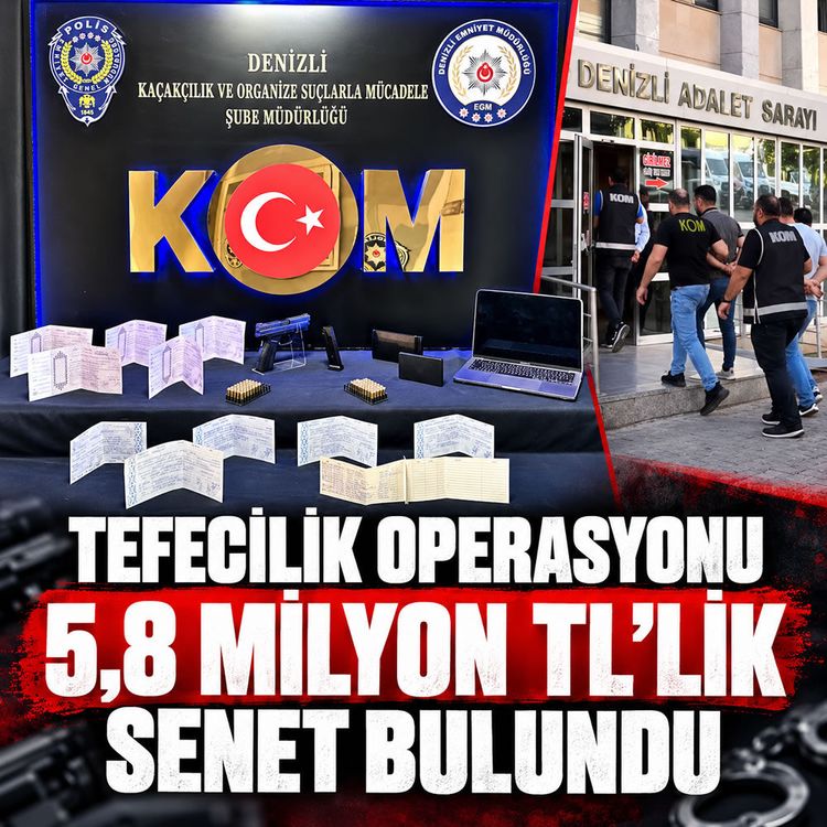 Denizli’de tefecilik operasyonu: 3 şüpheli tutuklandı