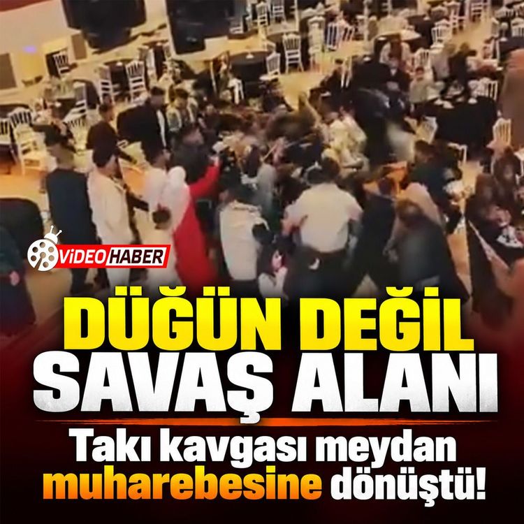 Düğün değil savaş alanı: Takı kavgası meydan muharebesine dönüştü!