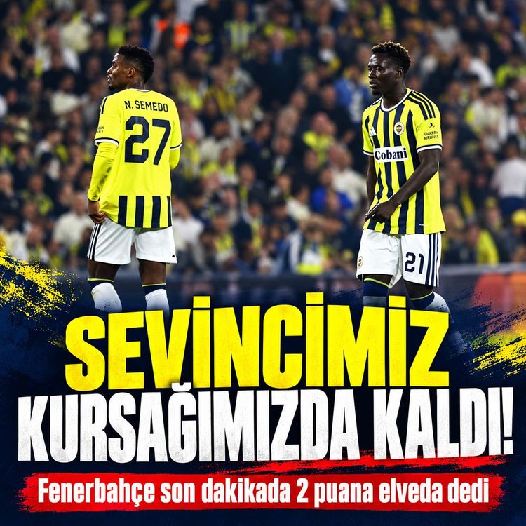 Fenerbahçe 2-0 öne geçti, galibiyeti koruyamadı