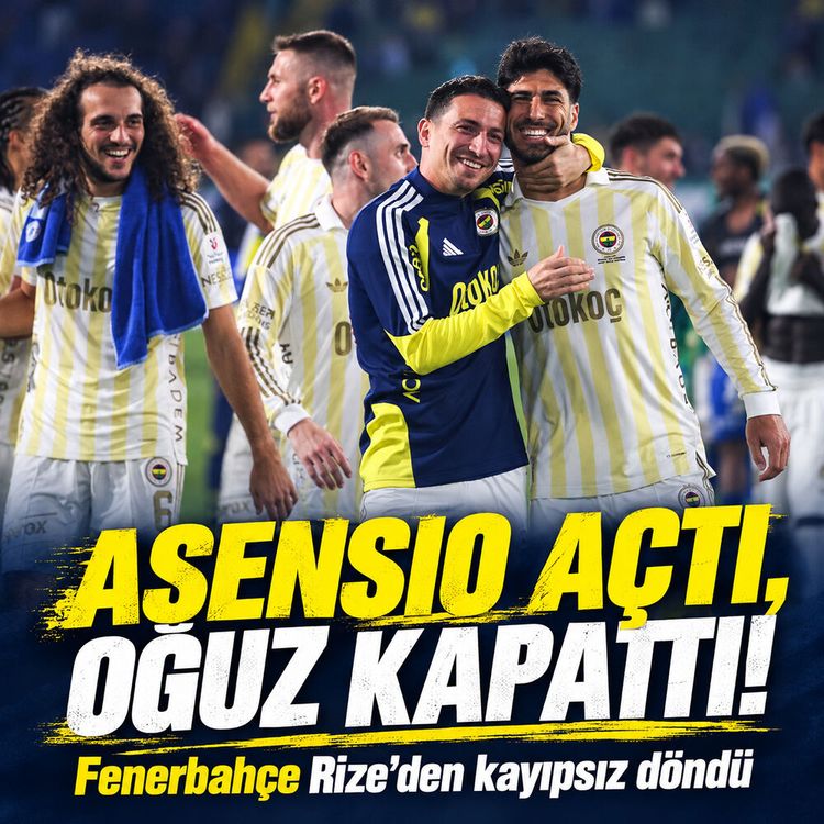 Fenerbahçe Rizespor’u deplasmanda 3-0 yendi