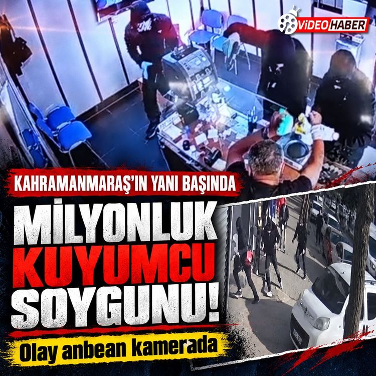 Gaziantep’te kuyumcudan 5,6 milyon TL’lik altın çaldılar