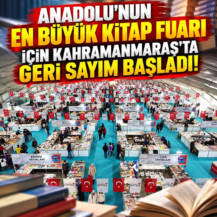 Anadolu’nun en büyük kitap fuarı için Kahramanmaraş'ta geri sayım başladı!