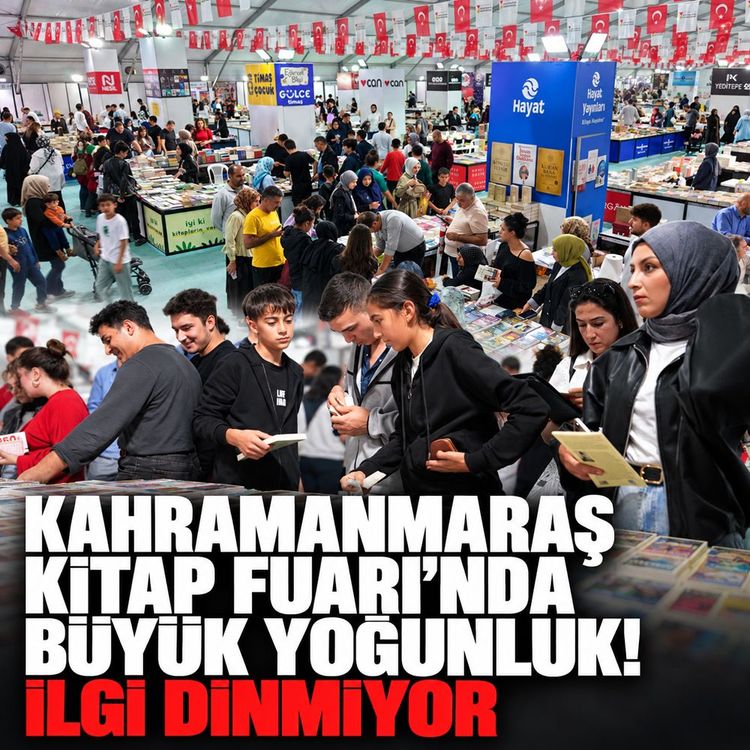 Kahramanmaraş Kitap Fuarı'nda büyük yoğunluk! İlgi dinmiyor