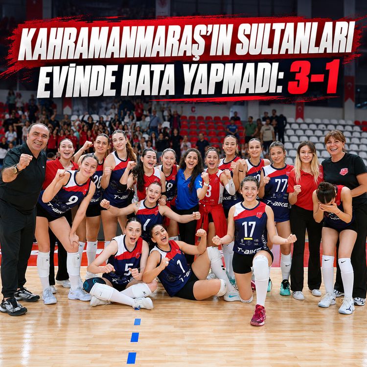Kahramanmaraş’ın Sultanları evinde hata yapmadı: 3-1