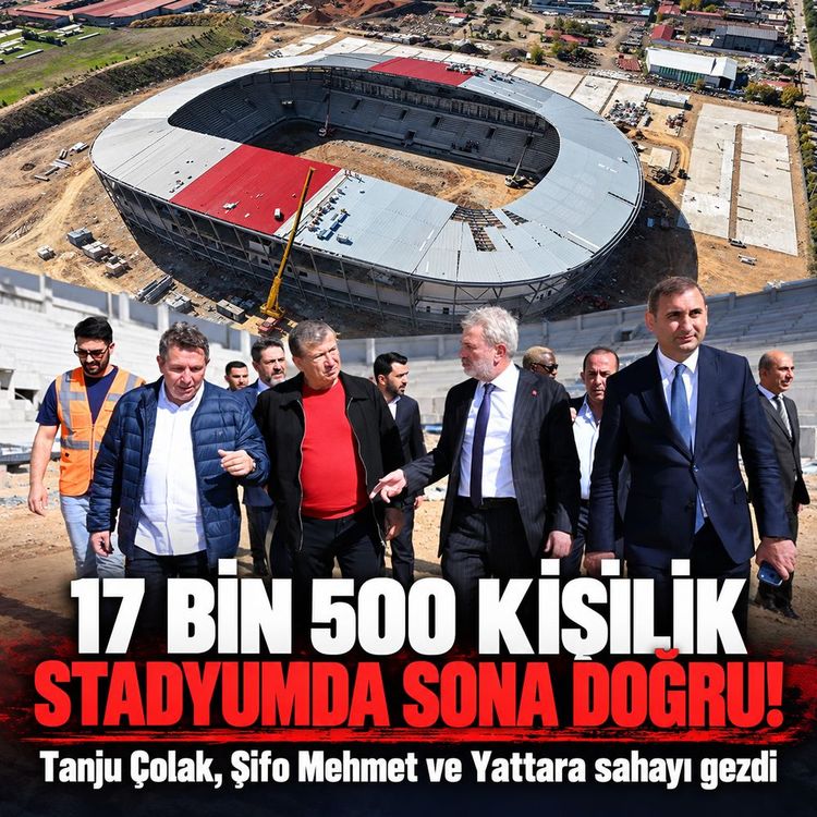 Kahramanmaraş’ın yeni stadyumunu futbolun efsaneleri gezdi