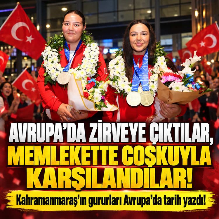 Kahramanmaraşlı milli atıcılar Avrupa'dan madalyalarla döndüler!