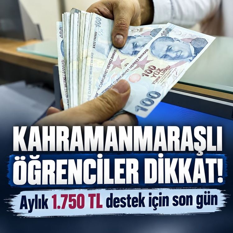 Kahramanmaraşlı öğrenciler dikkat: Burs başvurusu bugün bitiyor
