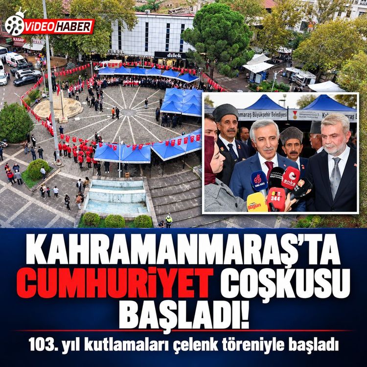 Kahramanmaraş’ta 29 Ekim kutlamaları törenle başladı