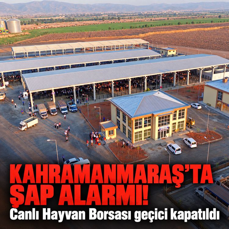 Kahramanmaraş’ta Canlı Hayvan Borsası geçici kapatıldı