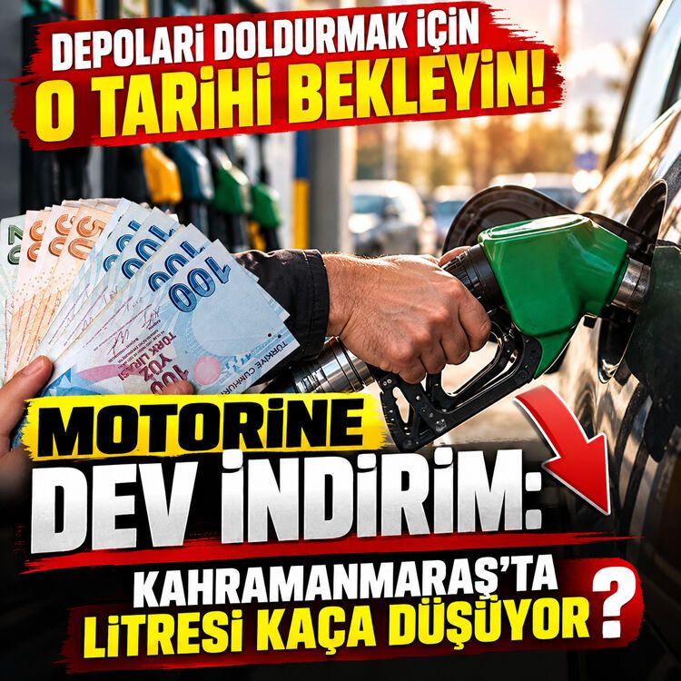 Depoları doldurmak için o tarihi bekleyin! Motorine dev indirim: Kahramanmaraş’ta litresi kaça düşüyor?