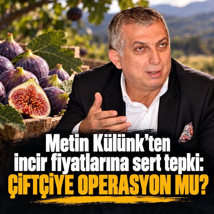 Metin Külünk'ten incir fiyatlarına sert tepki: Çiftçiye operasyon mu?