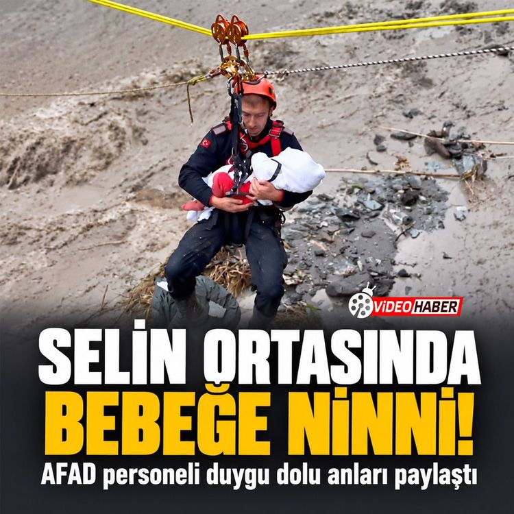Sel sularında yürekle ısıtan operasyon: Zeynep bebek uyanmasın diye ninni söyledi!