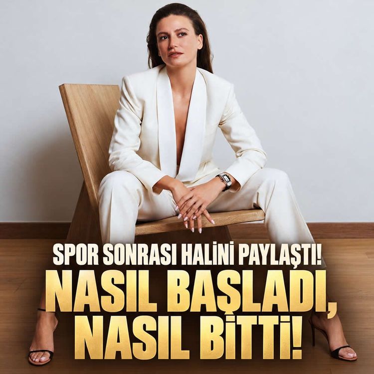 Serenay Sarıkaya, spor salonunda geçirdiği anları sosyal medya hesabından paylaştı.
