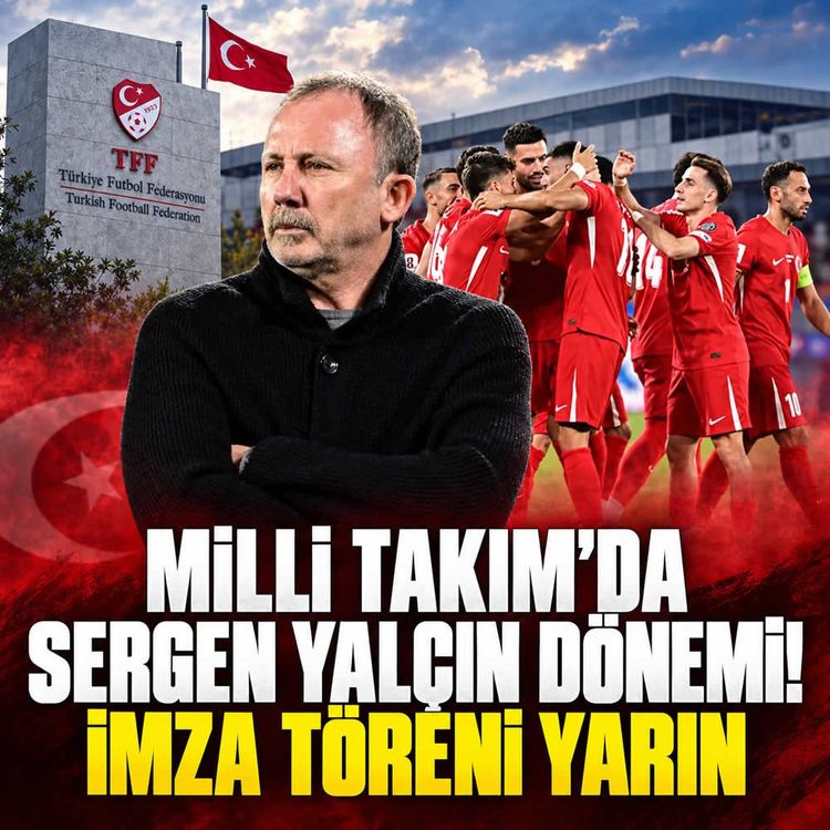Sergen Yalçın için imza töreni! TFF tarih ve saati açıkladı
