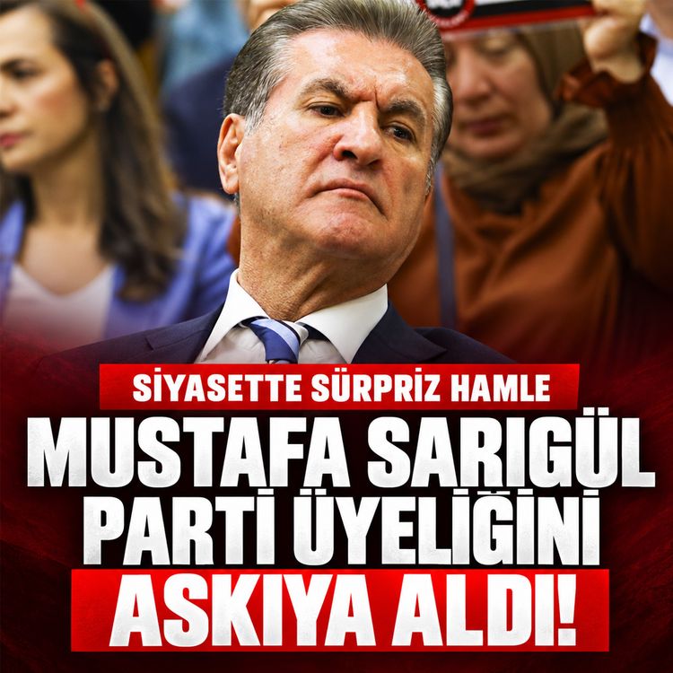 Siyasette sürpriz hamle: Mustafa Sarıgül Parti üyeliğini askıya aldı!