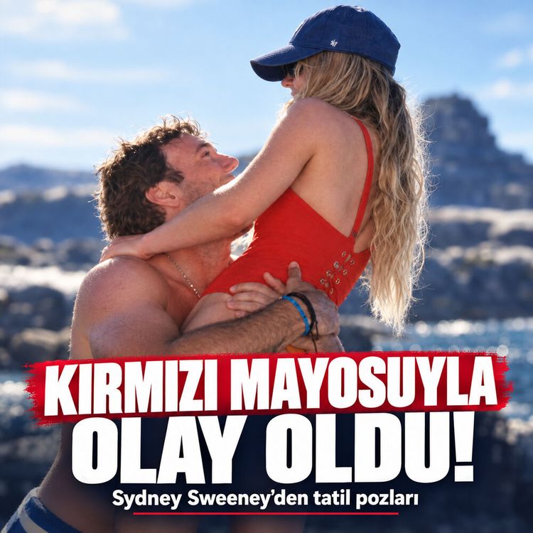 Sydney Sweeney kırmızı mayosuyla gündem oldu