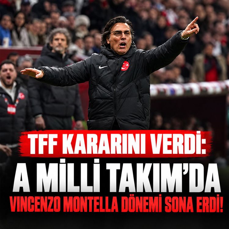 TFF kararını verdi: A Milli takım’da Vincenzo Montella dönemi sona erdi!