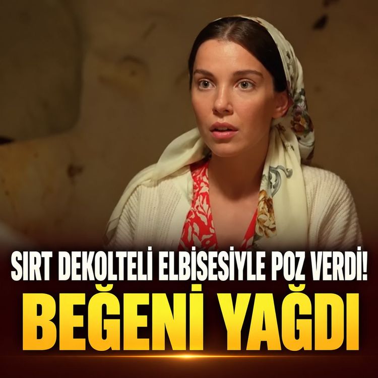 Yaren Güldiken’in sırt dekolteli tarzı gündem oldu