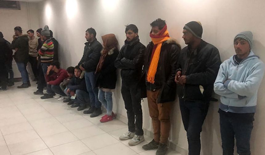 Kahramanmaraş'ta farklı uyruklardan 34 kaçak göçmen yakalandı!